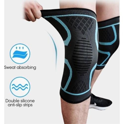 2pcs Sports Kneepad Elastic Knee Pads Support Fitness Gear Basketball Volleyball Brace Protector Patella Arthritis Pain Relief