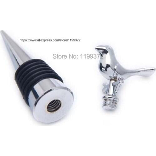 200pcs Love bird chrome wine bottle stopper Wedding bridal shower party favor guest gift Love Birds bird Stoppers