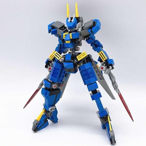 400Pcs Robots Building Blocks Model Sci-Fi Soldier Assemble Anime Dolls Antistress Bricks Sci-Fi Warrior Action Figure Toys