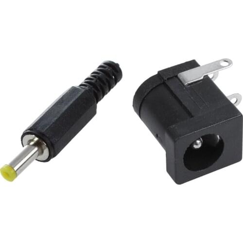 6 Pcs Plastic Cable Guard 4.0 X 1.7Mm Male DC Power Plugs Connectors & 35 PCS Barrel-Type PCB Mount DC Power Jacks