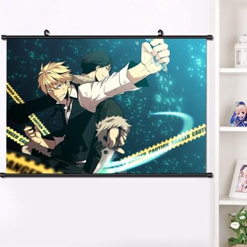 Anime Durarara!! Orihara Izaya Wall Scroll Poster Home Decor Wall Hanging Mural Art Print Picture Poster 40x60cm dropshipping
