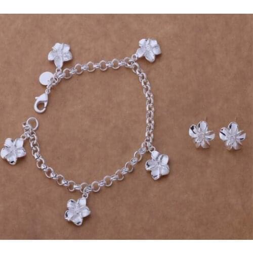 AS185 Trendy wholesale Jewelry Sets Earring 155 + Bracelet 075 /akdajbka blaakcha