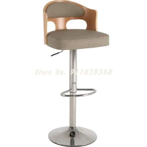 Bar Chair Family Modern Simple Bar Stool Lift Bar Stool Rotate Bar Chair Back High Chair High Stool