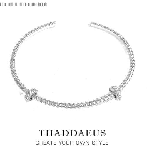 Bracelet Bangles Cord Look Europe Style Fashion Jewelry Gift For Women Men,2018 New Good In 925 Sterling Silver