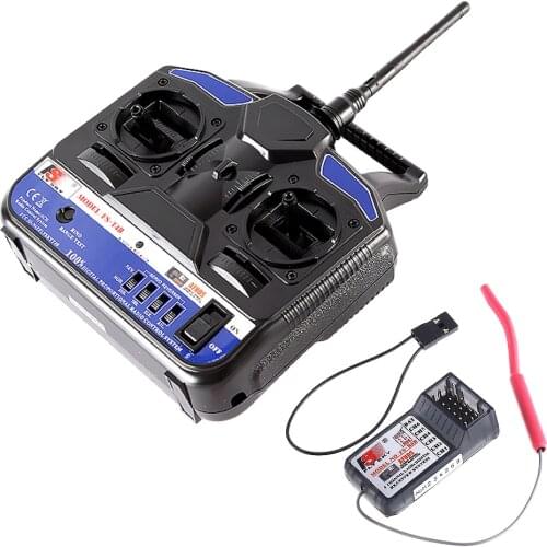 Original RC Drone FlySky FS-T4B 2.4G 4CH Radio Control RC Transmitter & RC Receiver for RC Airplane Parts