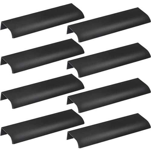 Hot Back Mount Finger Edge Pull,Handle Concealed Tab Pulls for Home Kitchen Living Room Door Drawer Cabinet 8Pcs