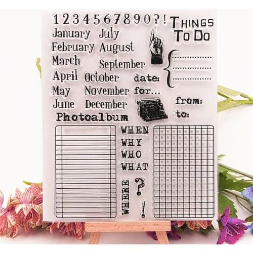 Hot selling Test paper transparent clear stamp / silicone seal roller stamp DIY scrapbook album / card production