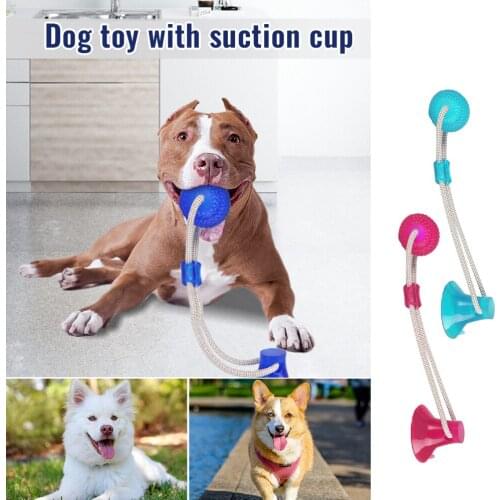 Pet Dog Toys Silicon Suction Cup Tug dog toy Dogs Push Toy Pet Tooth Cleaning Dog Toothbrush for Puppy large Dog Biting Toy