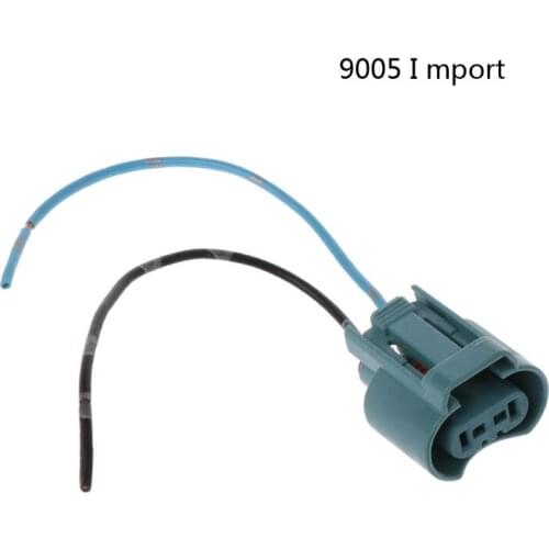 Import 9005 Car Halogen Bulb Socket Power Adapter Plug Connector Wiring Harness T3ED
