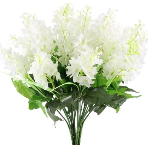 4Pcs Artificial Wisteria Bundle Fake Silk Floral Home Garden Fences Restaurant Hotel Parties Wedding Simulation Decor