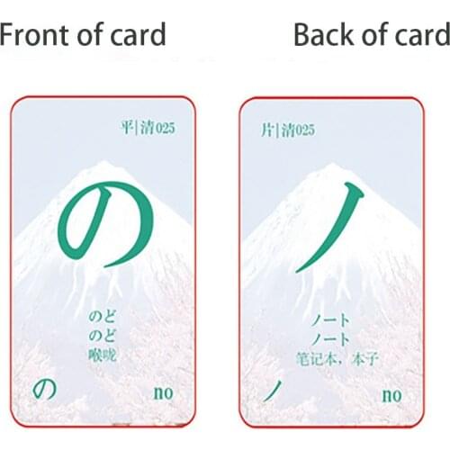 Card Book Japanese Syllable Portable Literacy Phonetic Self-study Vocabulary Plain Film Learning Fast Track Children Libro Livro