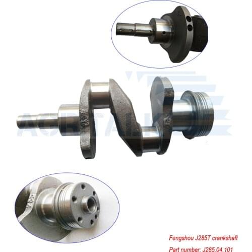The crankshaft for Fengshou Estate FS180-3 / FS184 with engine, part number: J285.04.101
