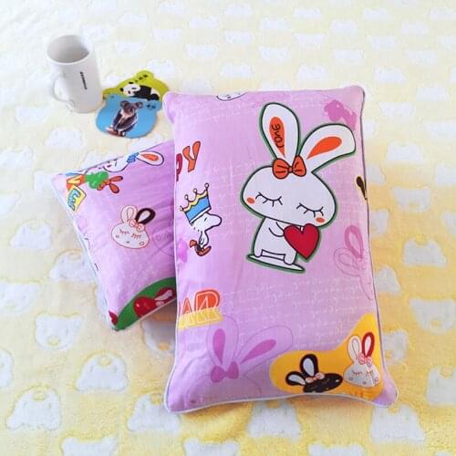 Fashion 30*50cm A Pair/ 2 Pieces 100% Cotton Baby Boy Girl Pillowcase Kids Animal Infant Newborns Bedding Cartoon Pillow Cover