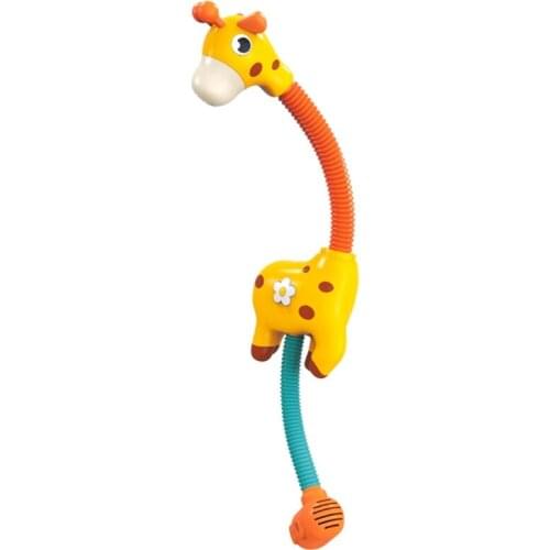 Cartoon Bath Toy Shower Head Water Sprinkler Interactive Water Squirt for Sand Beach Bathtub Toddler Gift Bend-Free Head 69HE