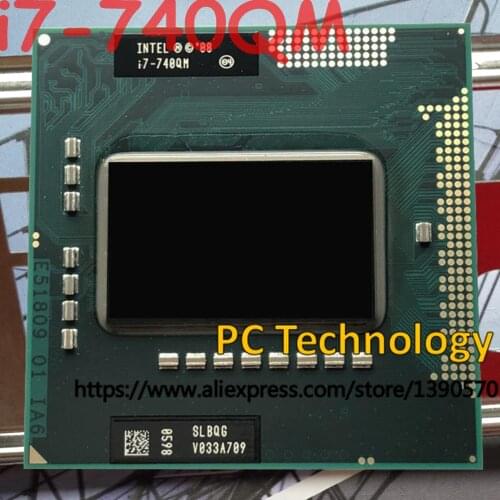 Original Intel core i7-740QM SLBQG Quad-Core 1.73GHz 6M i7 740QM CPU Processor free shipping ship out within 1 day
