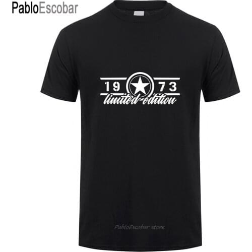 1973 Birthday Gift T Shirt Men Cotton Short Sleeve Limited Edition 1973 Tshirt Tops Tee Man Clothing