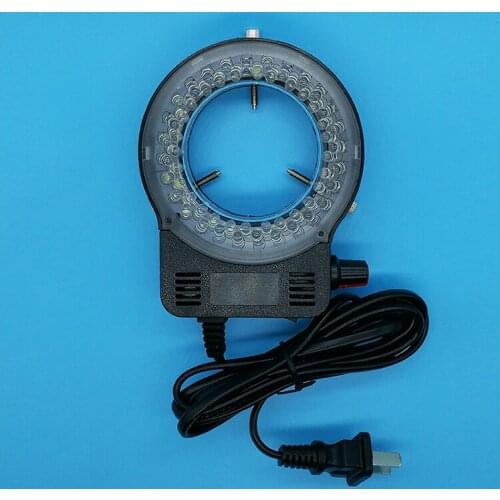 56 Bulbs White Light Adjustable Ring Lamp Industrial camera light Source Mobile Phone Circuit board Repair for Stereo Microscope