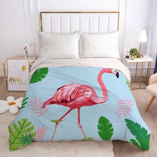 Luxury Duvet cover Quilt/Blanket/Comfortable Case Single Double Queen King Bedding 140x200 240x220 240x260 nordic Flamingo