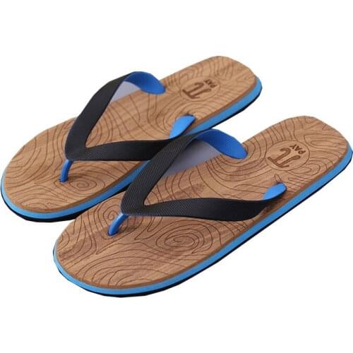 Summer Printing Flip Flops for Men 2021 Fashion Indoor Bathroom Men Slippers Outdoor Comfortable Non-slip Beach Slippers for Men