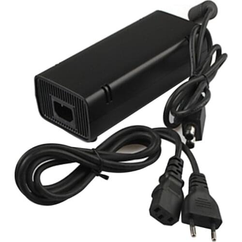 EU/US Plug AC 100-240V Adapter Power Supply- Charger Cable for X-BOX 360 Slim Ideal Replacement Charger