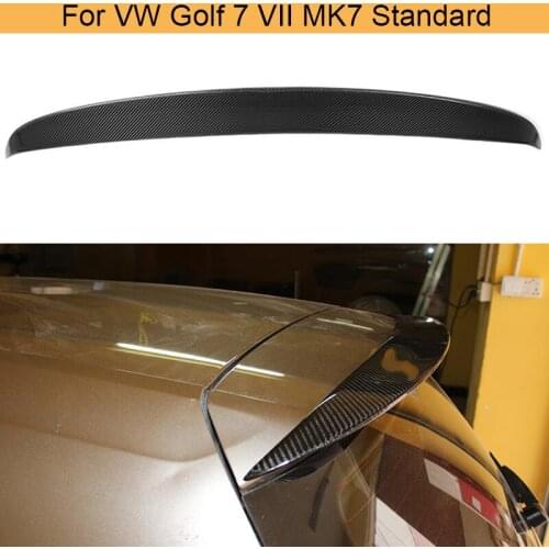 Carbon Fiber Rear Roof Boot Lip Spoiler Wing For Volkswagen VW Standard Golf 7 MK7 Standard 2014-2017 Non GTI Rear Roof Spoiler
