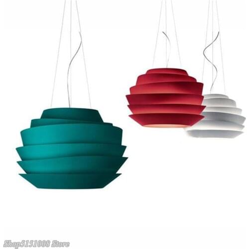 Nordic LED Pendant Lights Foscarini Soleil Wave White Rose Suspension Hanging Lamps Living Room art Home Decor Lighting Fixtures