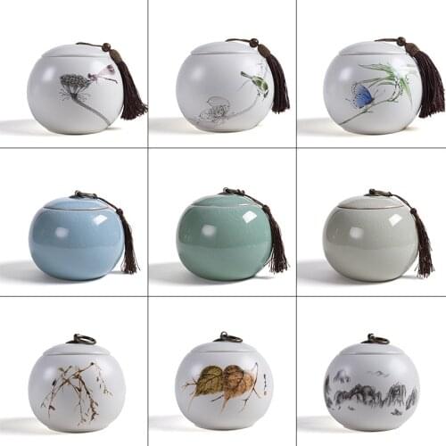 Dingyao Tea Pot Ceramic Large Ceramic Sealed Pot Storage Pot Tea Packaging Box