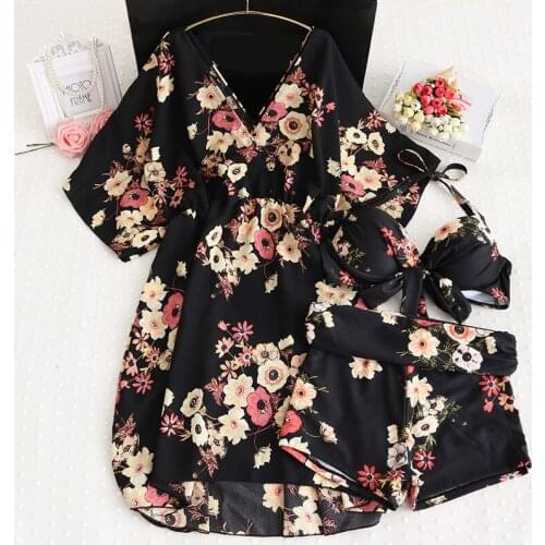 STAERK women without bikini tankini swimsuit XXL-5XL 2020 Halter Tankini Plus Size Swimwear Retro Floral Swimming Suit maillot