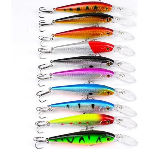 Minnow Hard Bait Fishing Lures 11.5cm 10.5g Wobbler Isca Artificial Plastic Crankbait 10 Colors Baits Fishing Tackle Dropshiping