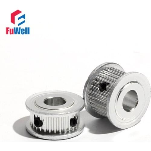 2GT 38T Timing Pulley 7mm/11mm Belt Width 5/6/6.35/7/8/10mm Bore Aluminum Alloy Toothed Pulley GT2 38Teeth Transmission Pulley