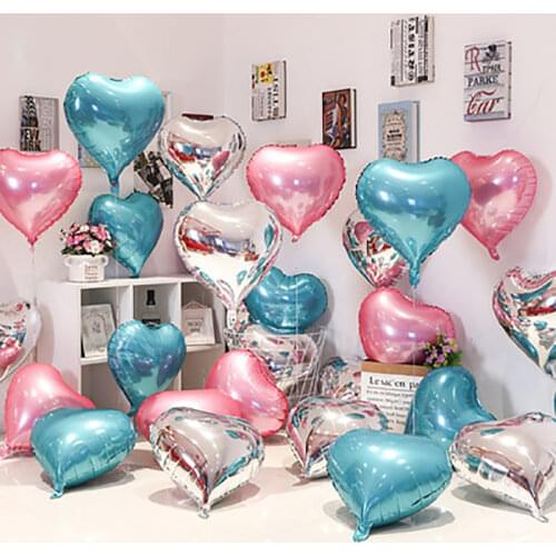 18-inch heart aluminum balloon childrens birthday party bride and groom wedding decoration foil balloons Float globos