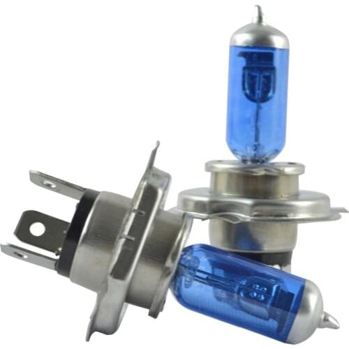 2pcs Safego H4 Xenon Halogen Headlights Bulbs H4 100W High Low Beams warm white 4300k h4 p43t 100w / 90w Replacement lights lamp