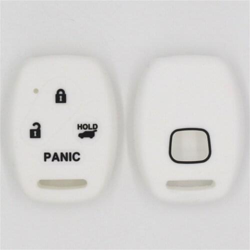 4PC Colorful Silicone Case Car Key Cover 3 Buttons For Honda Accord CR-V CRV Civic Pilot Odyssey Remote Key Shell