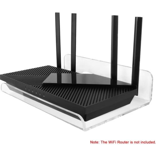 1 Pack Acrylic Wall Mount Bracket Compatible with TP-Link WiFi 6 Router AX1800 (Archer AX21) / AX3000 (Archer AX50), Transparent