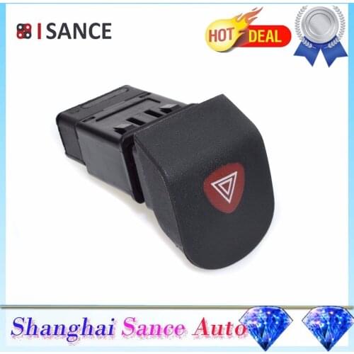 ISANCE Emergency Hazard Flasher Warning Light Switch Warnblinker Schalter 7700308821 For Renault Kangoo Kangoo 1.2 1.4 1.6 1.9
