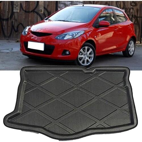 Car Boot Mat Rear Trunk Liner Cargo Floor Tray Carpet Mud Pad Guard Protector Accessories For Mazda 2 6 CX7 CX5