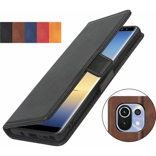 Pu leather Fitted Case for Xiaomi Mi 11 Lite 4G 5G Wallet Cover Short-buckle Flip holster protective phone bag case GG