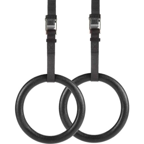 Gymnastics Circles Pull-Up Fitness Gym Rings with Adjustable Straps Great for Workout Strength Training Pull