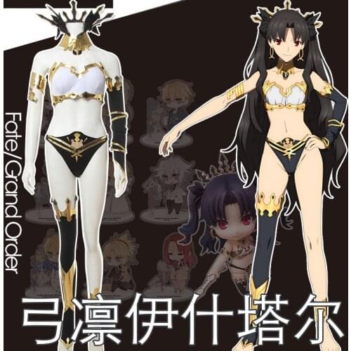 Game Fate/Grand Order Ishtar Cosplay Anime FGO Costume Sexy PU Costume Ishtar Cosplay Women For Christmas Halloween Full Set