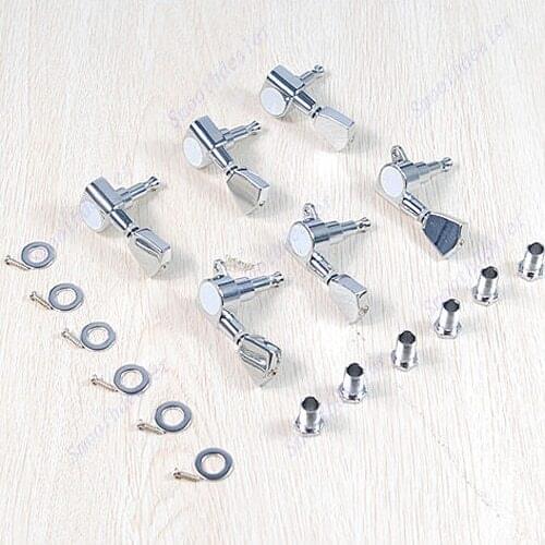 6Pro Chrome Guitar String Tuning Keys Pegs Tuners Machine Heads For Gibson 3R+3L E56D