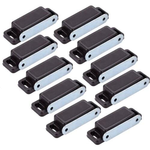 10Pcs Metal 74*25mm Door Magnetic Catches Kitchen Cupboard Wardrobe Cabinet Latch Catch Closure with 4 Screws Furniture Hardware