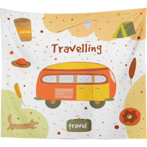 Cute Room Decor Wall Hanging Tapestry Kids Kawaii Bedroom Decoration Cartoon Background Tapiz Decoration Mural Home Decor