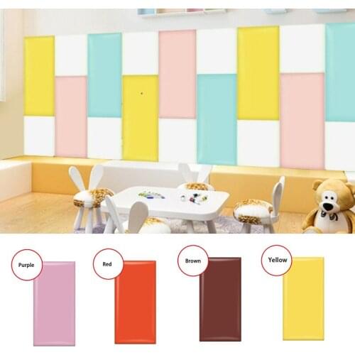 Anti-collision soft tatami back wall cushion pad wall sticker anti-bump decoration self-adhesive background wall