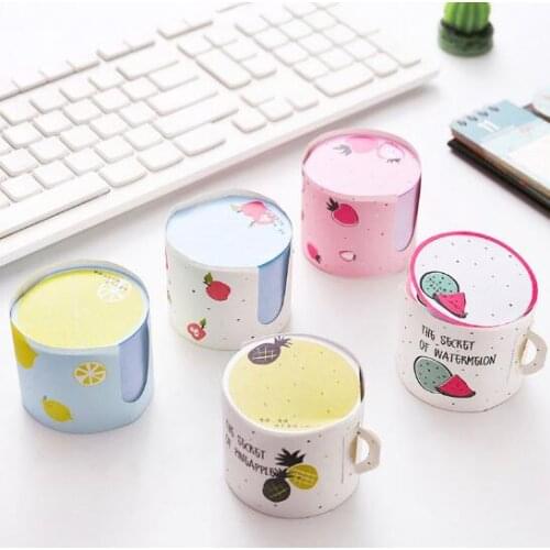 Creative cup shape note book N times note note for student stationery