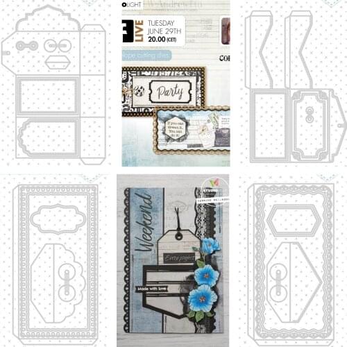 2021NEW Envelope Metal Cutting Dies for DIY Scrapbooking Crafts Dies Cut Stencils Maker Photo Album Template Handmade Decoration