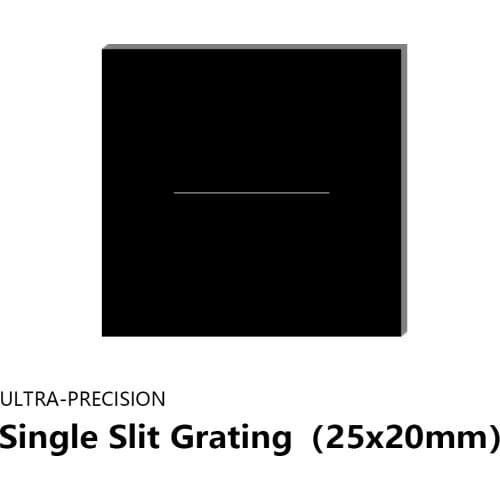 Single slit grating Diffraction gratie Optical ultra-precision slits 25x20mm slit width 30um Stainless steel blackening