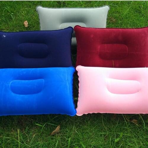 Portable Fold Outdoor Travel Sleep Pillow Camping Tent Inflatable Pillow Airplane Hotel Rest Comfortable Sleep Pillows