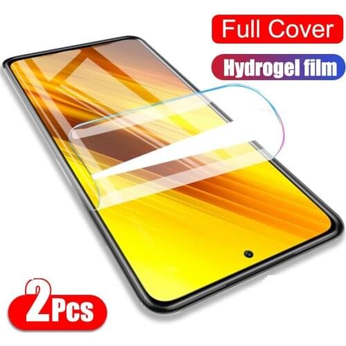Clear 9H Protector Film For Xiaomi Poco F2 Pro/M2 Pro/X2 Hydrogel Film For Xiaomi Mi Play Pocophone F1 2 X3 NFC