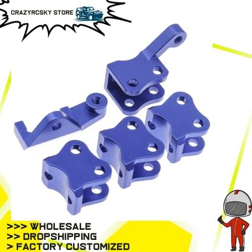 RCAWD alloy 5pcs/set machined link mounts set for 1-10 RGT 86100 86110 FTX5579 Outback Fury crawler parts
