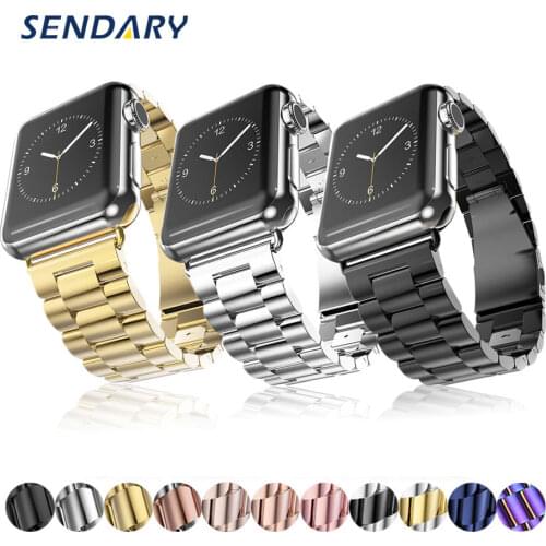 Stainless Steel Watch Band for Apple Watch SE 6/5/4 40MM 44MM Loop Strap for iWatch Series 1/2/3 38MM 42MM Bracelet